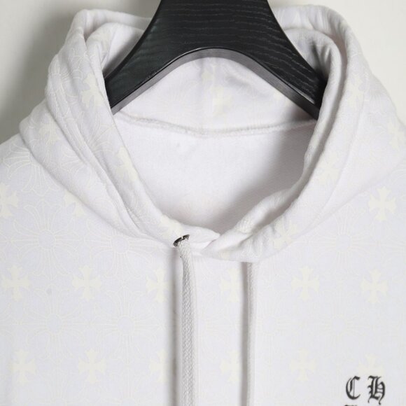 Chrome Hearts Plus Cross Horseshoe Hoodie White - Picture 5 of 9